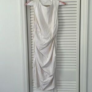 Nicole Miller white midi stunner